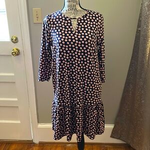 Boden Pink and Navy Floral Dress NWT Sz 6